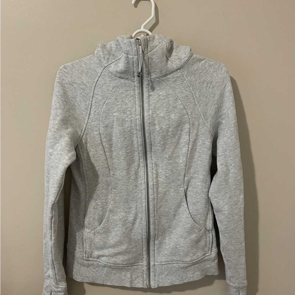 Lululemon scuba full zip grey